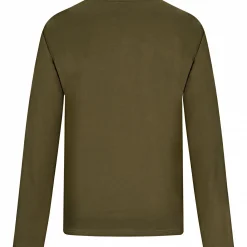 Outlet Langarmshirt Jonah Herren (Oliv) Angelpullover & -Strickjacken