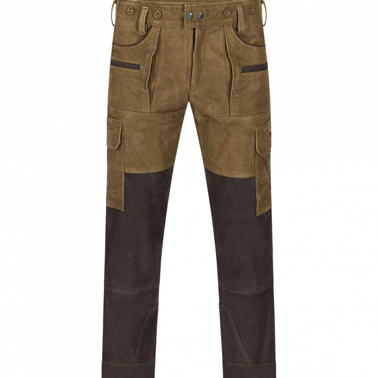 Online Lederhose Arne Herren (Braun/Schwarz) Outdoor- & Angler-Cargohosen
