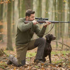 Online Lederhose Arne Herren (Braun/Schwarz) Outdoor- & Angler-Cargohosen