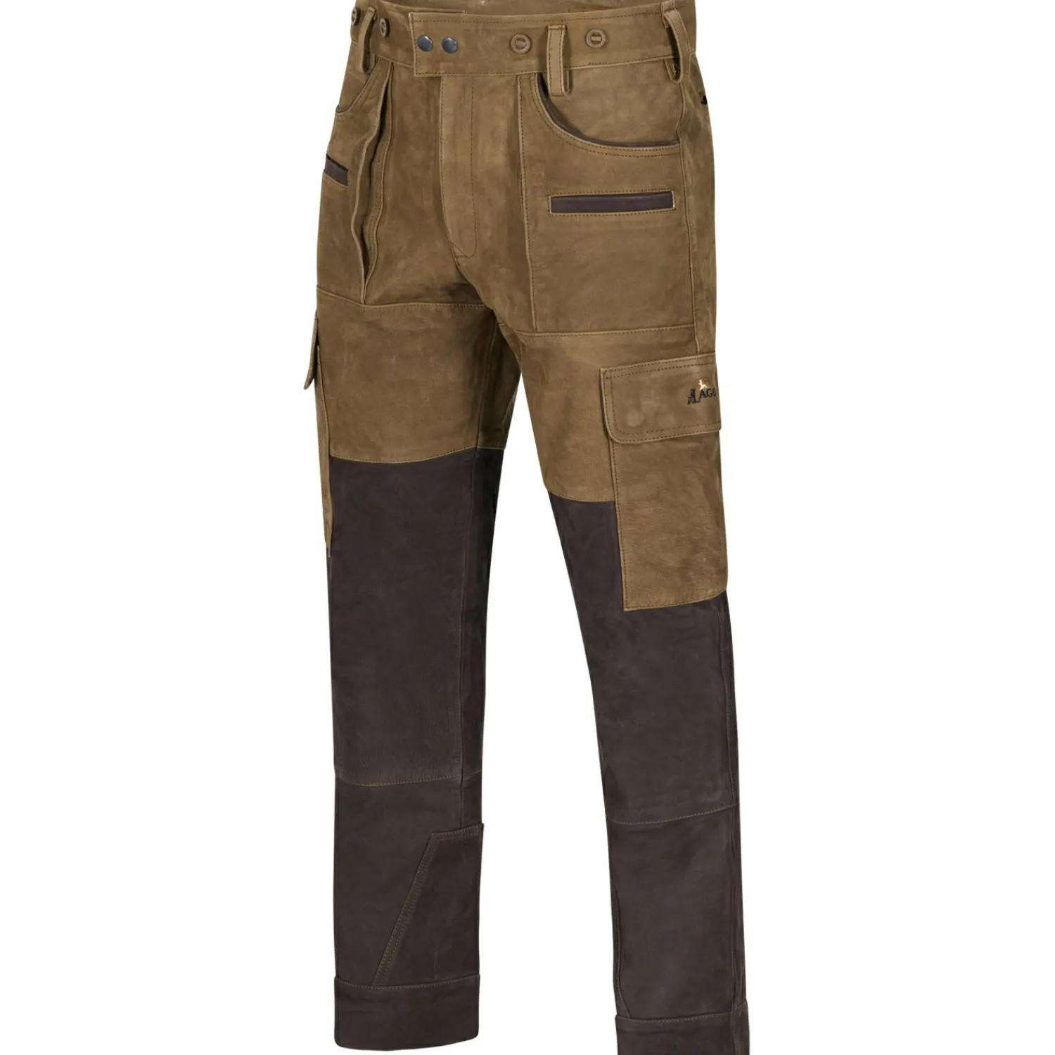 Online Lederhose Arne Herren (Braun/Schwarz) Outdoor- & Angler-Cargohosen