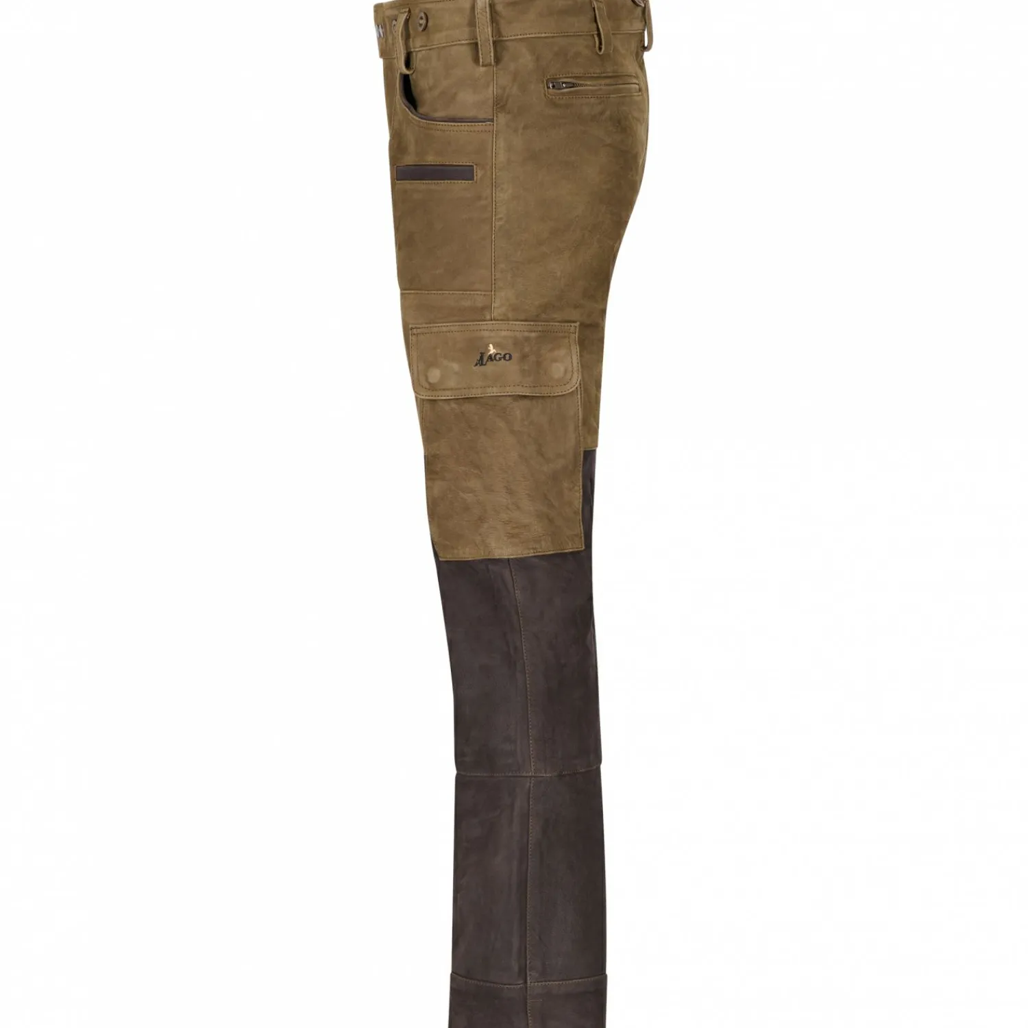 Online Lederhose Arne Herren (Braun/Schwarz) Outdoor- & Angler-Cargohosen