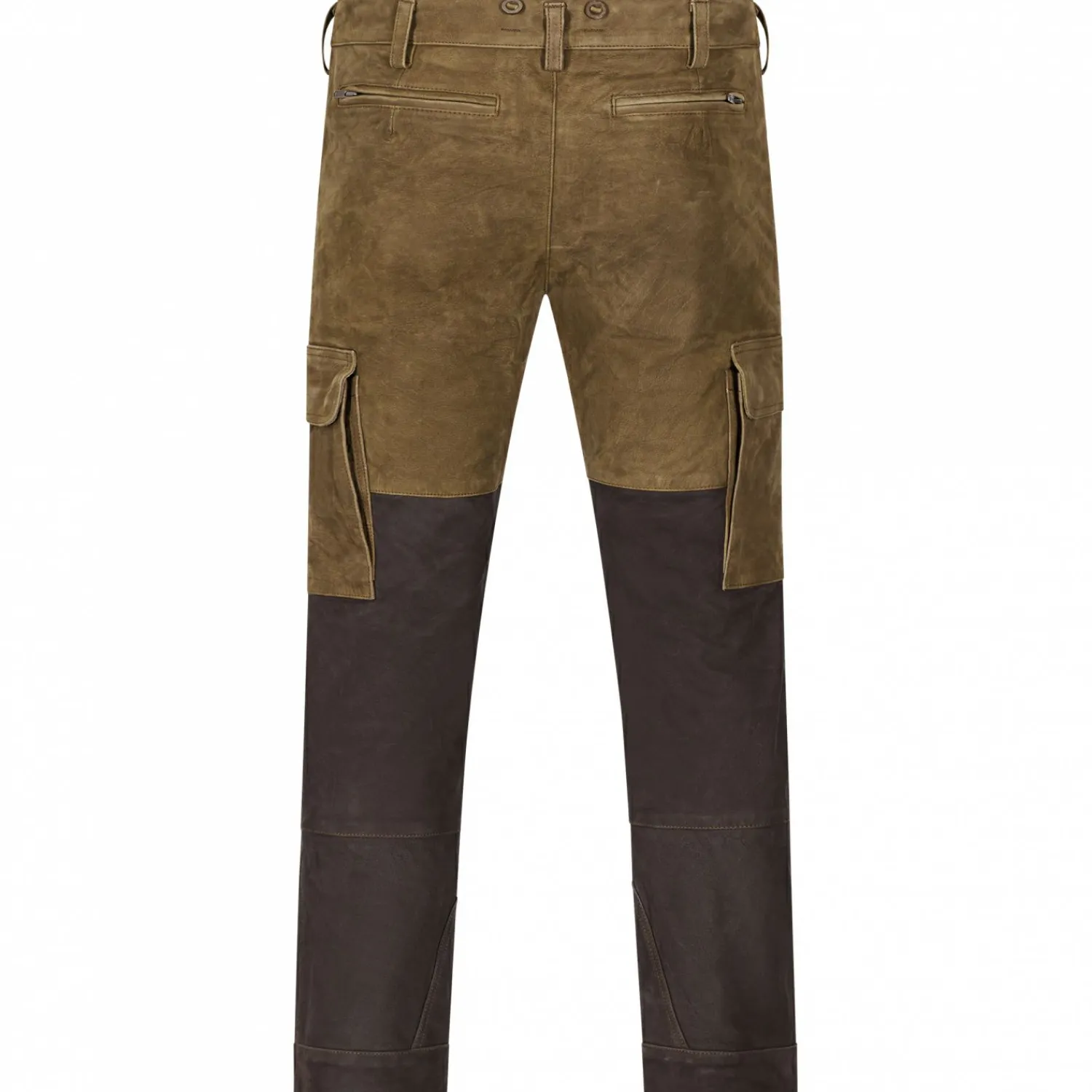 Online Lederhose Arne Herren (Braun/Schwarz) Outdoor- & Angler-Cargohosen