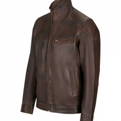 il Lago Prestige Lederjacke Boston Herren (Braun)< Outdoor- & Angel-Jacken