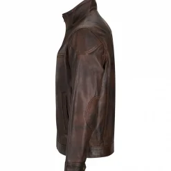 il Lago Prestige Lederjacke Boston Herren (Braun)< Outdoor- & Angel-Jacken