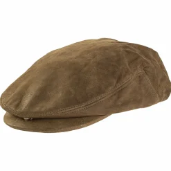 il Lago Prestige Lederkappe Wolf Herren (Oliv)< Anglerhüte & Anglermützen