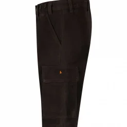 Clearance Ledershorts Nevada Herren (Braun) Outdoor- & Angelshorts & Cargoshorts