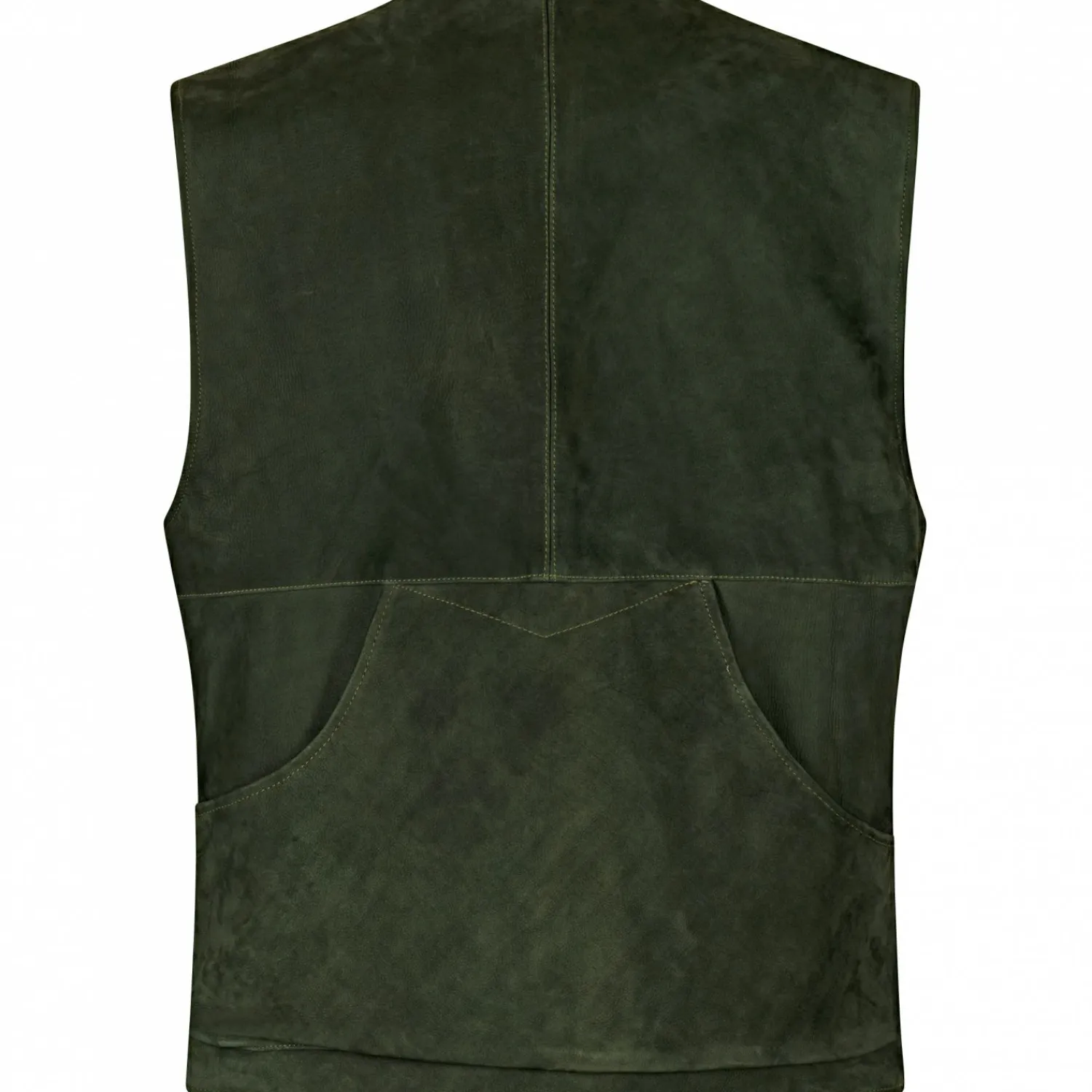 il Lago Prestige Lederweste Field Vest Herren (Oliv)< Outdoor- & Anglerwesten
