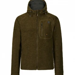 il Lago Prestige Lodenfleece-Jacke Geo Pro Membran Herren (Oliv)< Outdoor- & Angel-Jacken