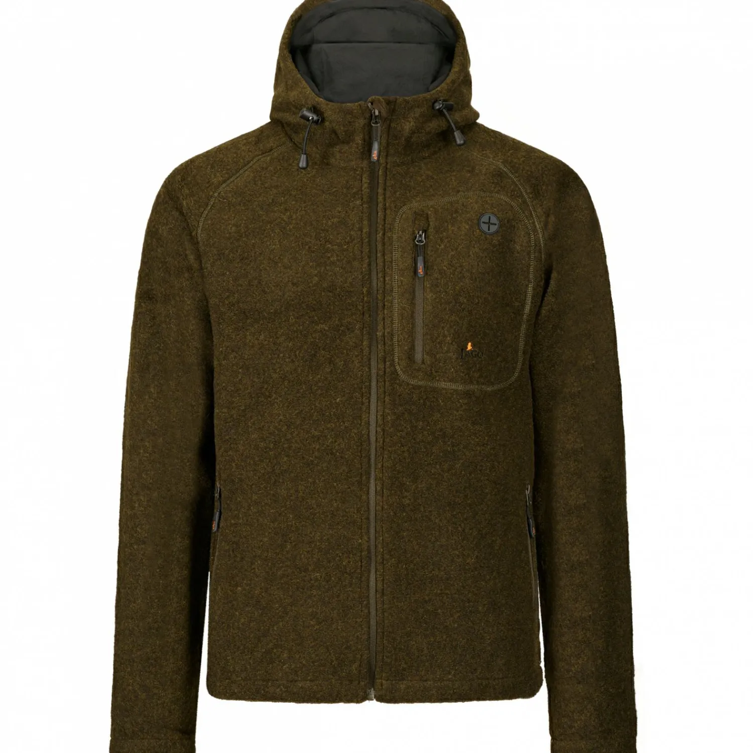 il Lago Prestige Lodenfleece-Jacke Geo Pro Membran Herren (Oliv)< Outdoor- & Angel-Jacken