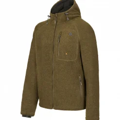 il Lago Prestige Lodenfleece-Jacke Geo Pro Membran Herren (Oliv)< Outdoor- & Angel-Jacken