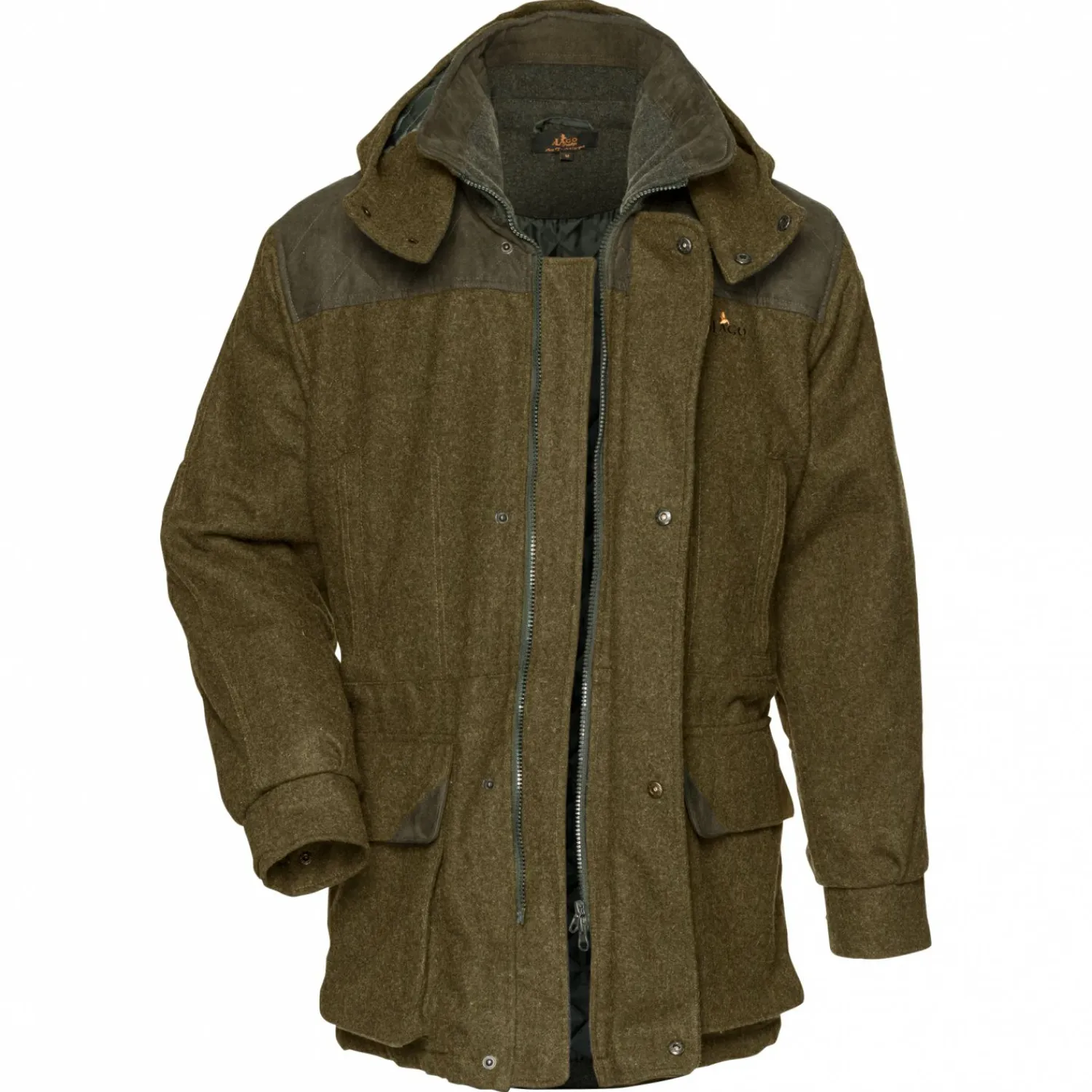il Lago Prestige Lodenjacke Allgäu Herren (Oliv)< Outdoor- & Angel-Jacken