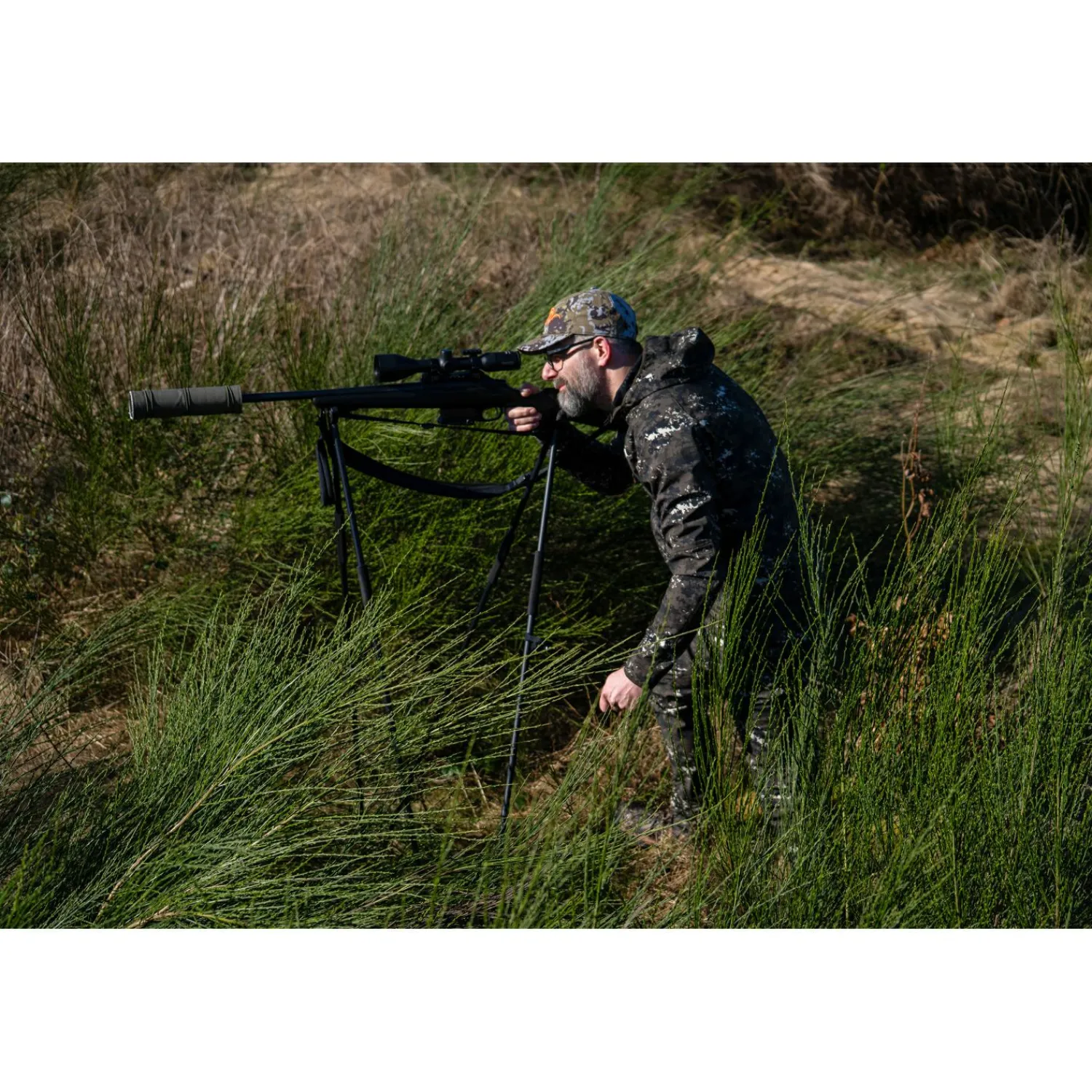 Outlet Membranjacke Stalker Pro Herren (Camouflage) Tarnjacken & Tarnwesten