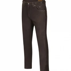 il Lago Prestige Nubuklederhose Herren (Braun)< Outdoor- & Angel-Lederhosen
