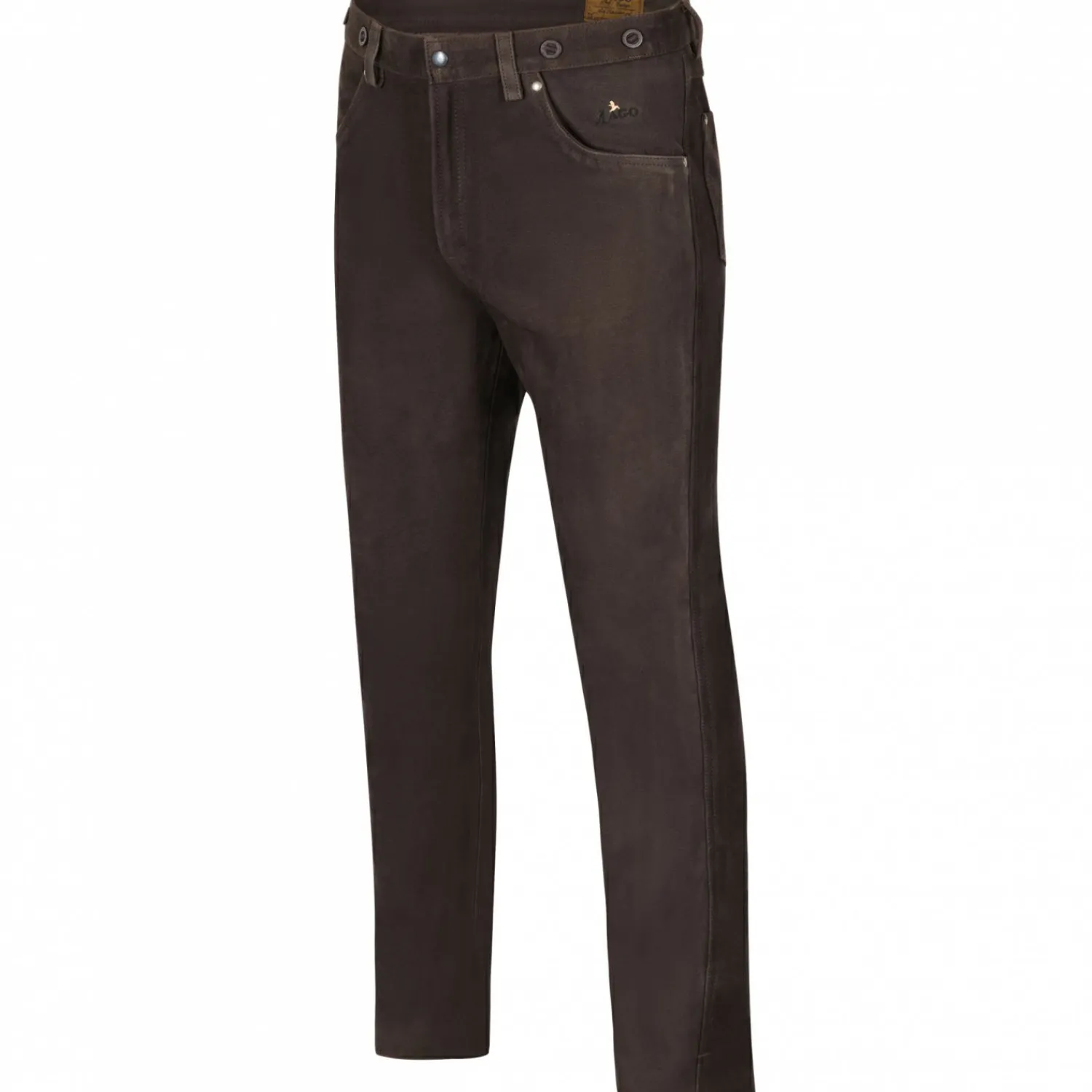 il Lago Prestige Nubuklederhose Herren (Braun)< Outdoor- & Angel-Lederhosen