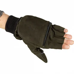 il Lago Prestige Nubukleder Handschuhe Unisex (Oliv/Schwarz)< Outdoor- & Angel-Handschuhe