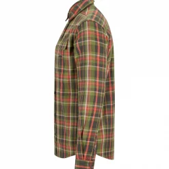 il Lago Prestige Oberhemd Toronto Herren (Oliv/Rot)< Outdoor- & Angelhemden