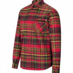 il Lago Prestige Oberhemd Scandica Herren (Rot/Oliv)< Outdoor- & Angelhemden
