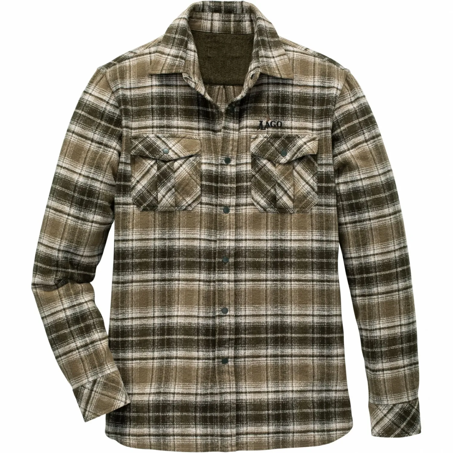 Clearance Outdoor-Hemd Bardo Herren (Oliv) Outdoor- & Angelhemden