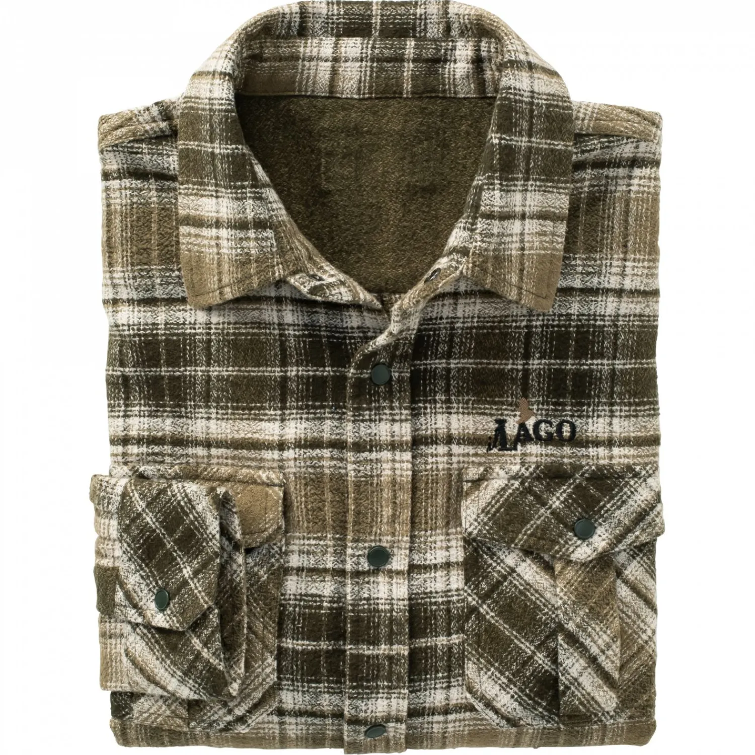 Clearance Outdoor-Hemd Bardo Herren (Oliv) Outdoor- & Angelhemden