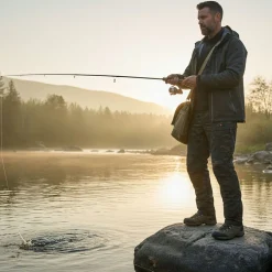 il Lago Prestige Outdoorhose Nachttarn Herren (Dark Camouflage)< Outdoor- & Angler-Cargohosen