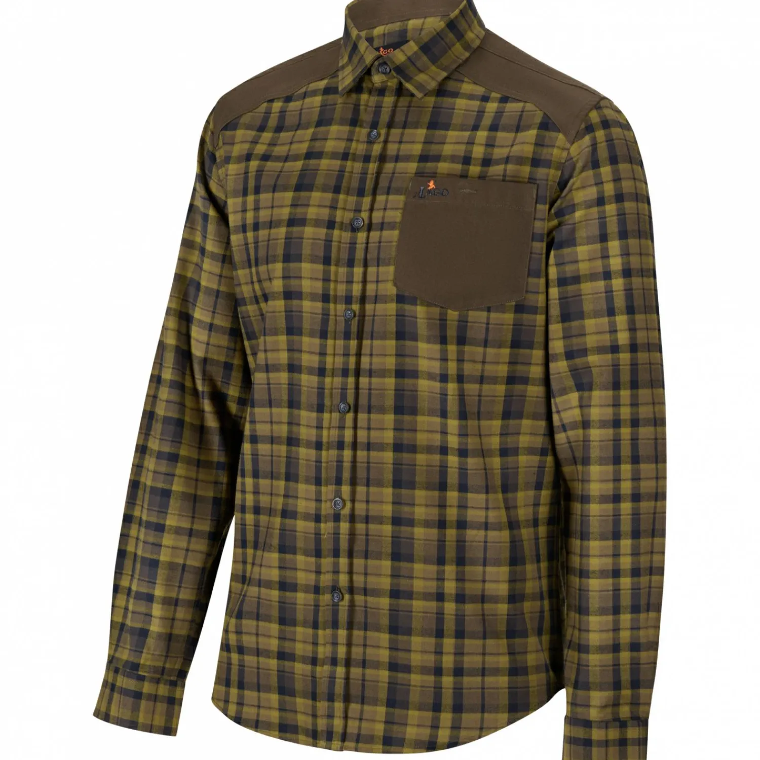 New Outdoorhemd Finn Herren (Oliv/Schwarz) Outdoor- & Angelhemden