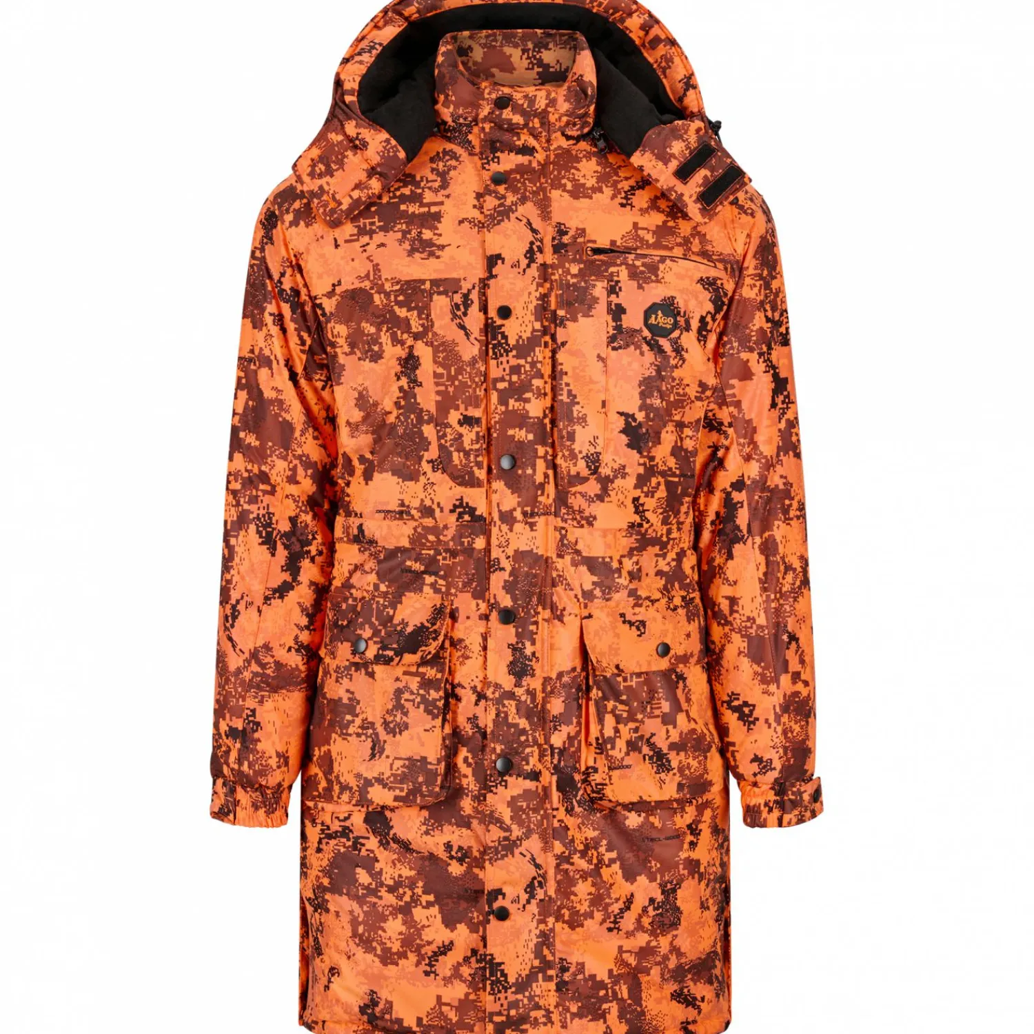 Discount Parka Arctic Herren (Orange Camouflage) Outdoor- & Angel-Jacken