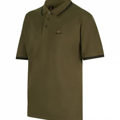 Outlet Poloshirt Pique Herren (Oliv) Angel-Poloshirts & Langarmshirts