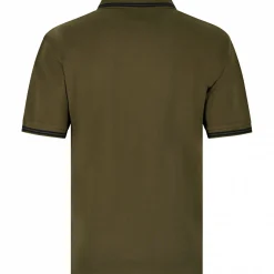 Outlet Poloshirt Pique Herren (Oliv) Angel-Poloshirts & Langarmshirts
