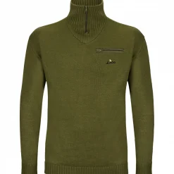 il Lago Prestige Pullover El Monte XW Herren (Oliv)< Angelpullover & -Strickjacken
