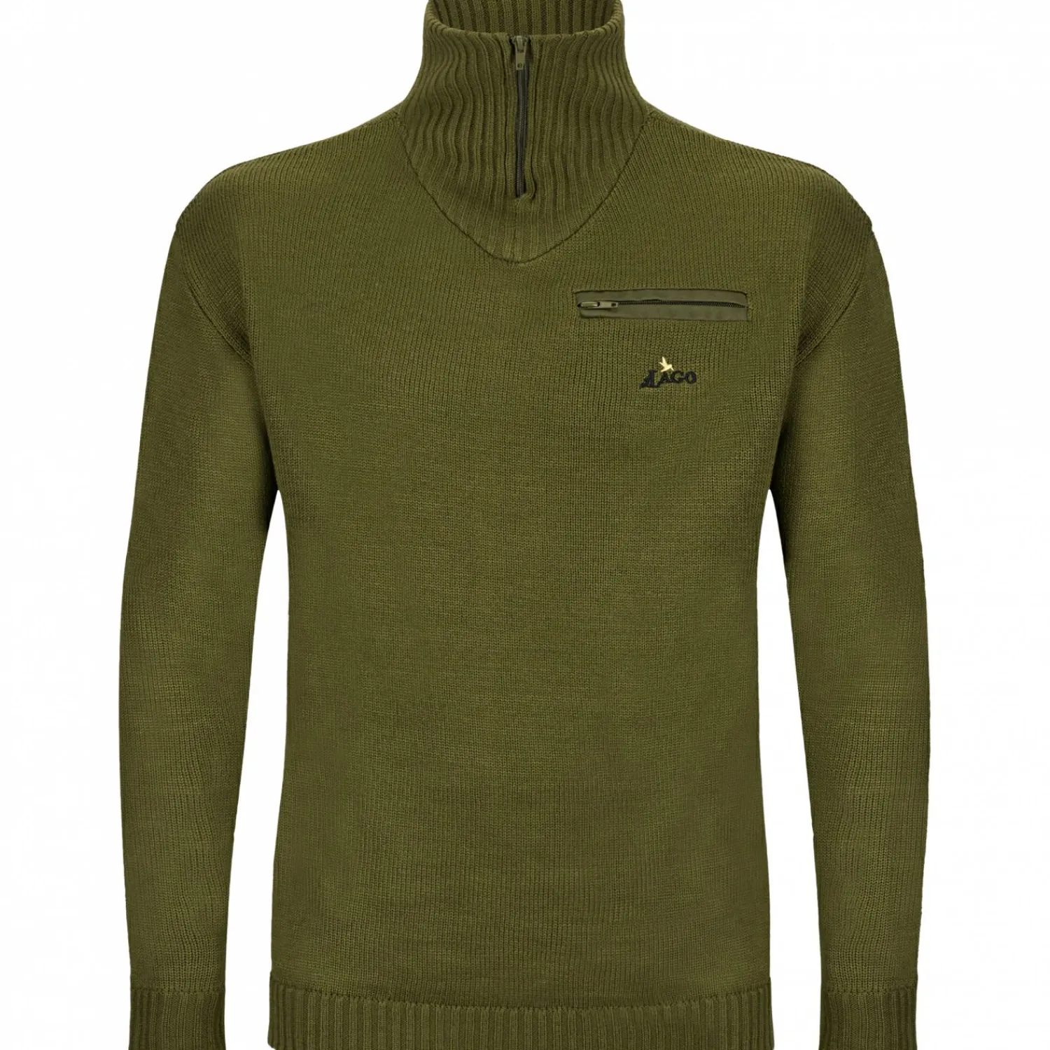 il Lago Prestige Pullover El Monte XW Herren (Oliv)< Angelpullover & -Strickjacken