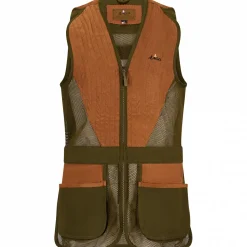 il Lago Prestige Schießweste Sienna Herren (Oliv/Beige)< Outdoor- & Anglerwesten