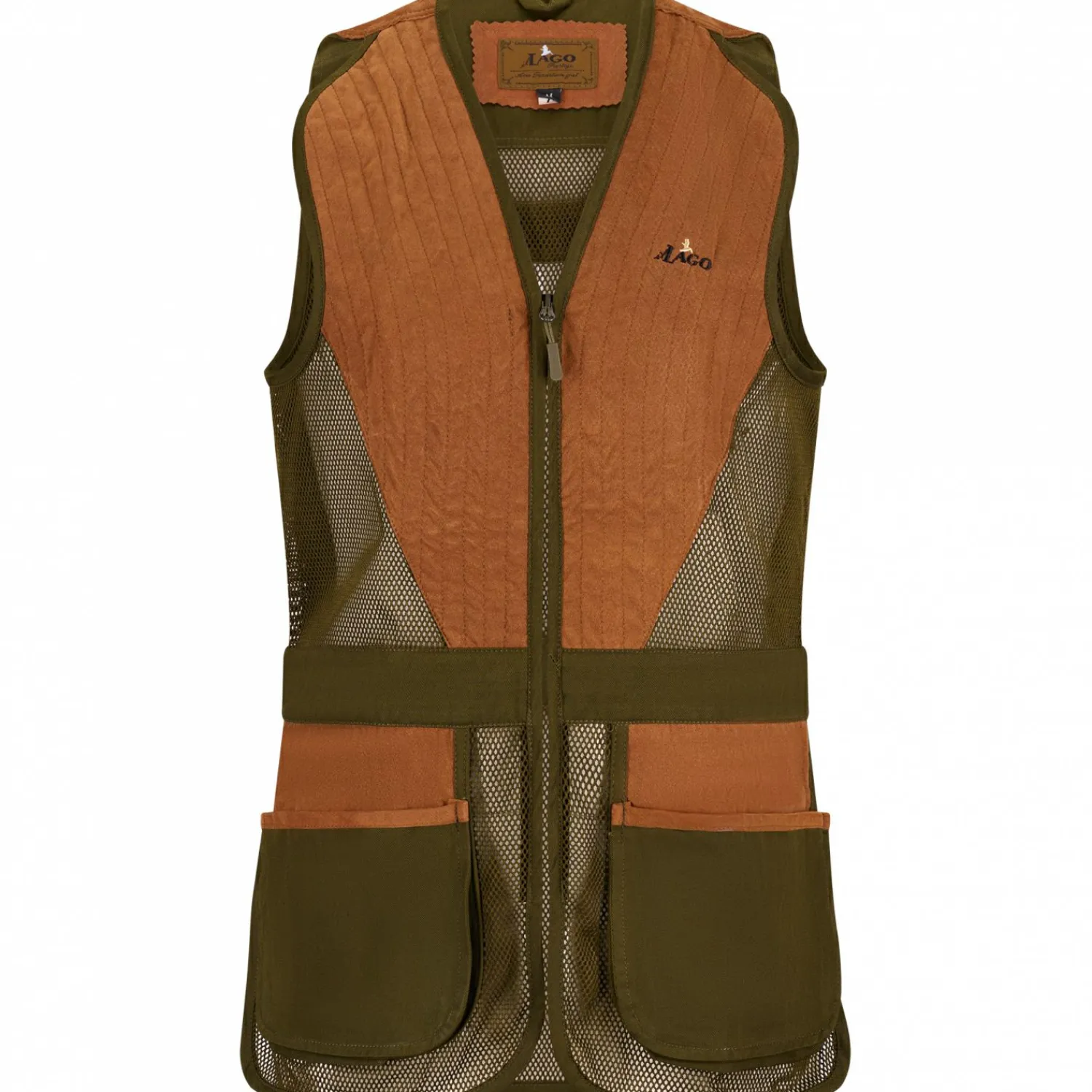 il Lago Prestige Schießweste Sienna Herren (Oliv/Beige)< Outdoor- & Anglerwesten
