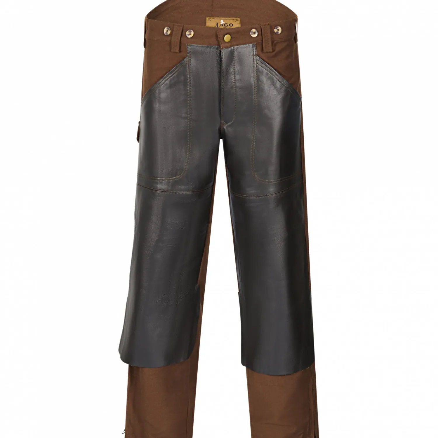 il Lago Prestige Schwedenhose Lund Herren (Braun/Schwarz)< Outdoor- & Angel-Lederhosen
