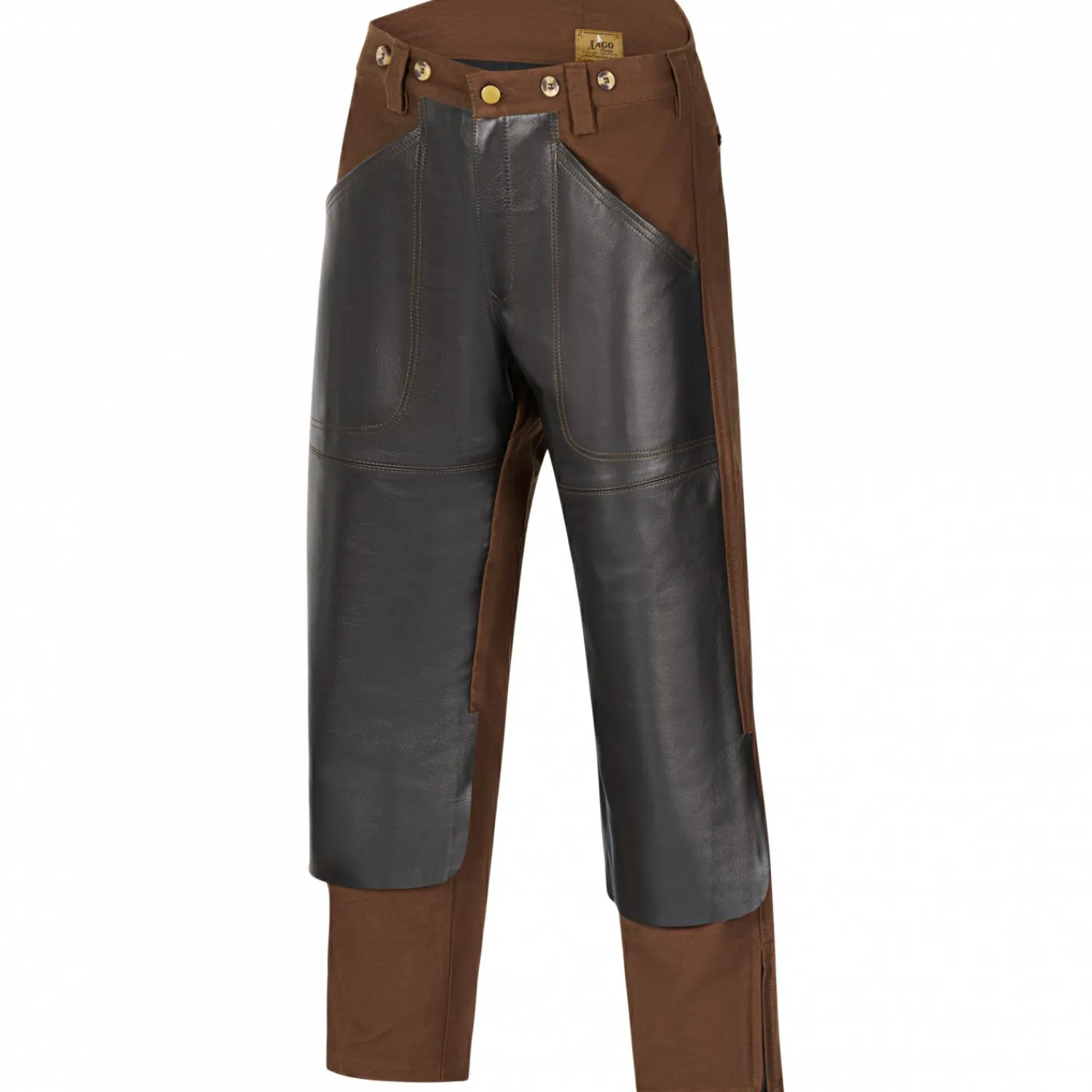 il Lago Prestige Schwedenhose Lund Herren (Braun/Schwarz)< Outdoor- & Angel-Lederhosen