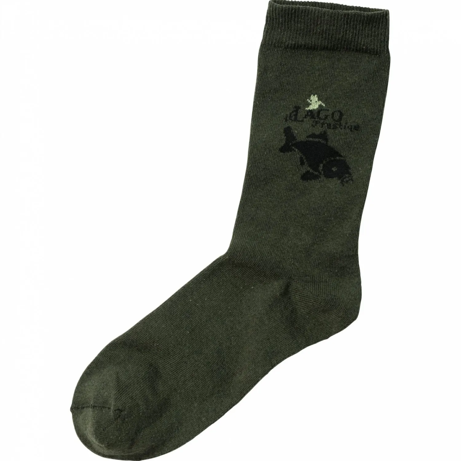 il Lago Prestige Socken "Karpfen" (Oliv)< Outdoor- & Angel-Socken