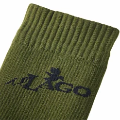 il Lago Prestige Socken Unisex, wasserdicht (Oliv/Schwarz)< Outdoor- & Angel-Socken