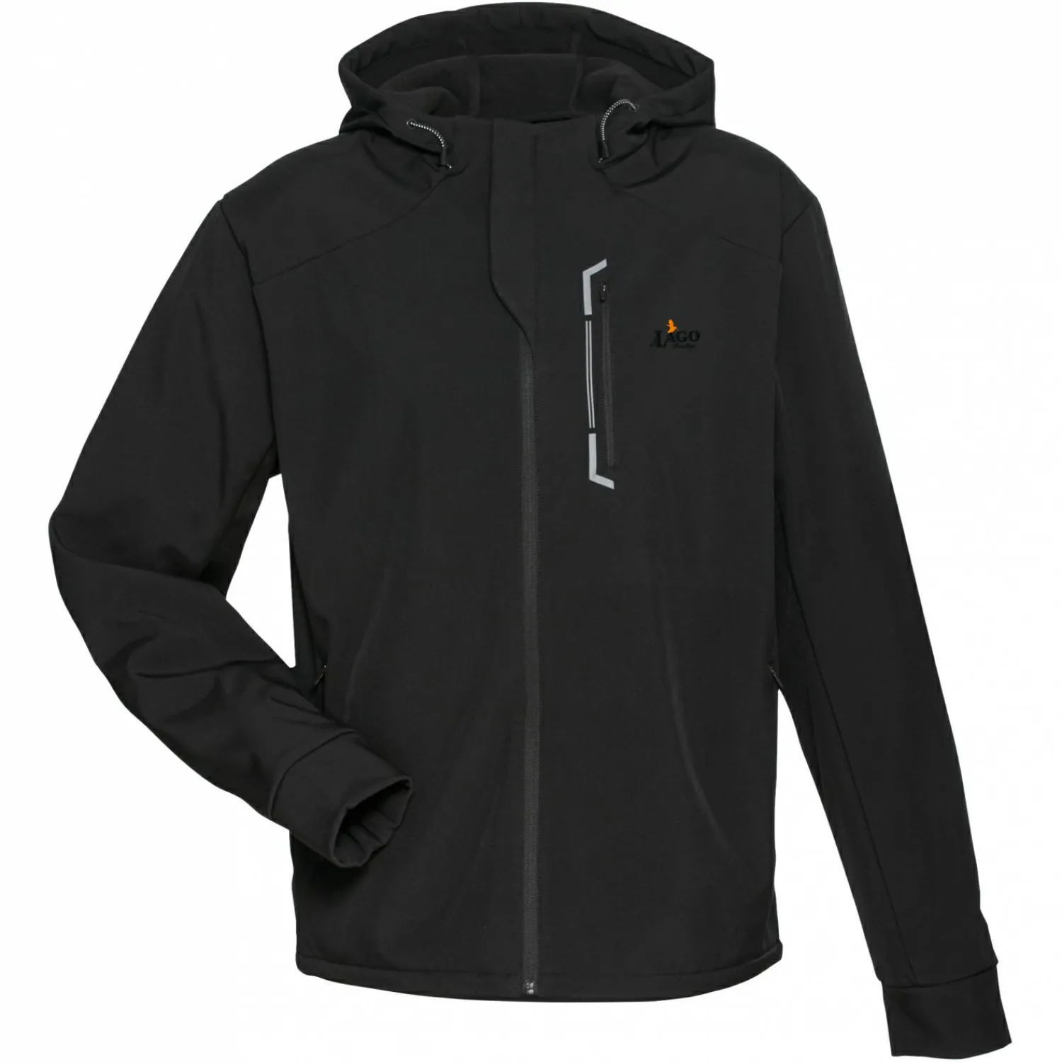 il Lago Prestige Softshelljacke Germania Herren (Schwarz)< Outdoor- & Angel-Jacken