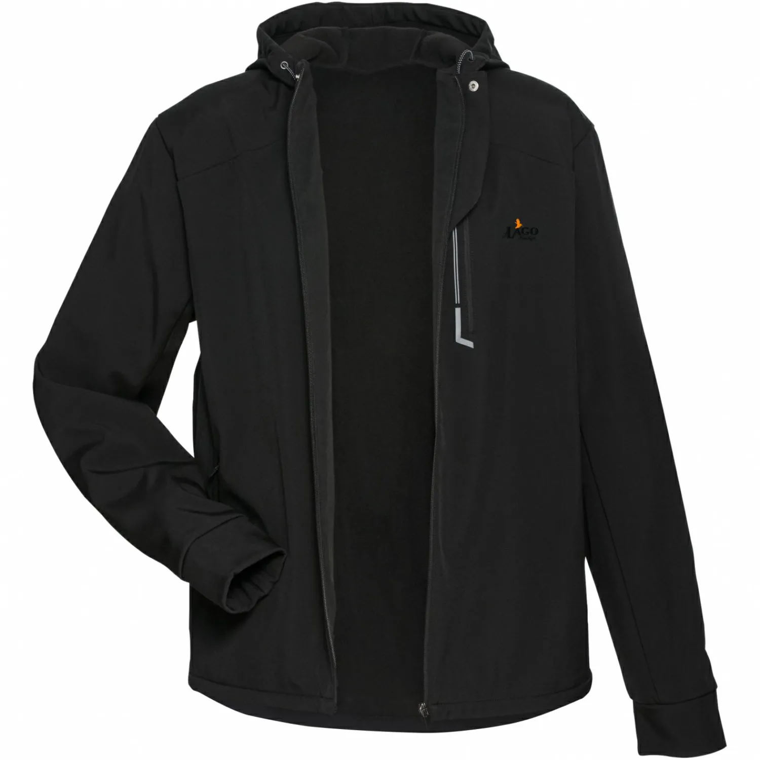 il Lago Prestige Softshelljacke Germania Herren (Schwarz)< Outdoor- & Angel-Jacken
