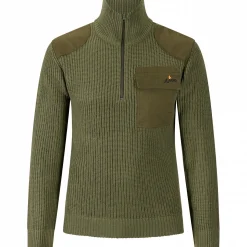 New Strick Troyer Storm Herren (Oliv) Angelpullover & -Strickjacken