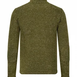 il Lago Prestige Strickfleece-Jacke Dagon Herren (Oliv Meliert)< Winter- & Thermojacken