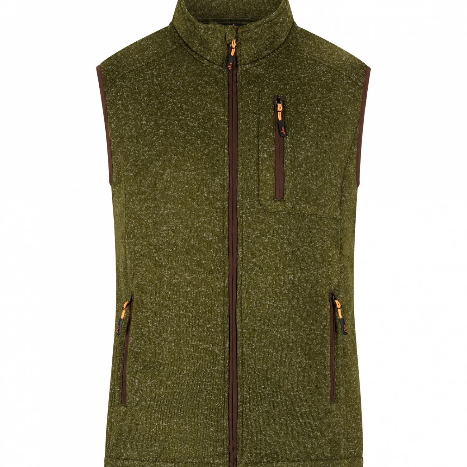 New Strickfleece-Weste Eric Herren (Oliv) Outdoor- & Anglerwesten