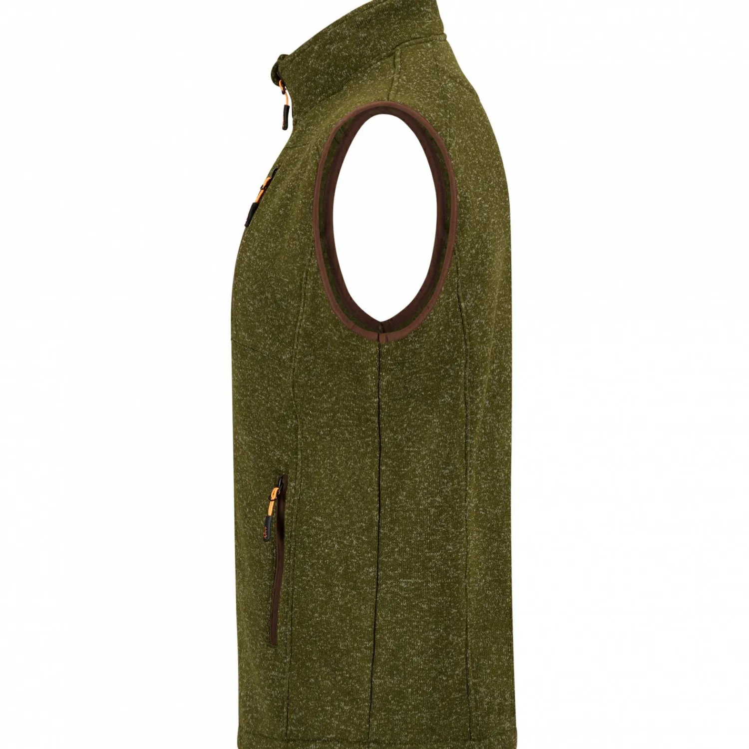 New Strickfleece-Weste Eric Herren (Oliv) Outdoor- & Anglerwesten