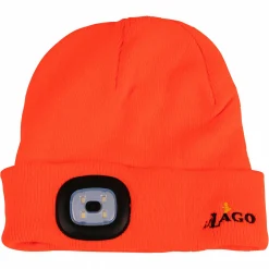 il Lago Prestige Strickmütze Hunter Unisex, m. LED-Lampe (Orange)< Anglerhüte & Anglermützen