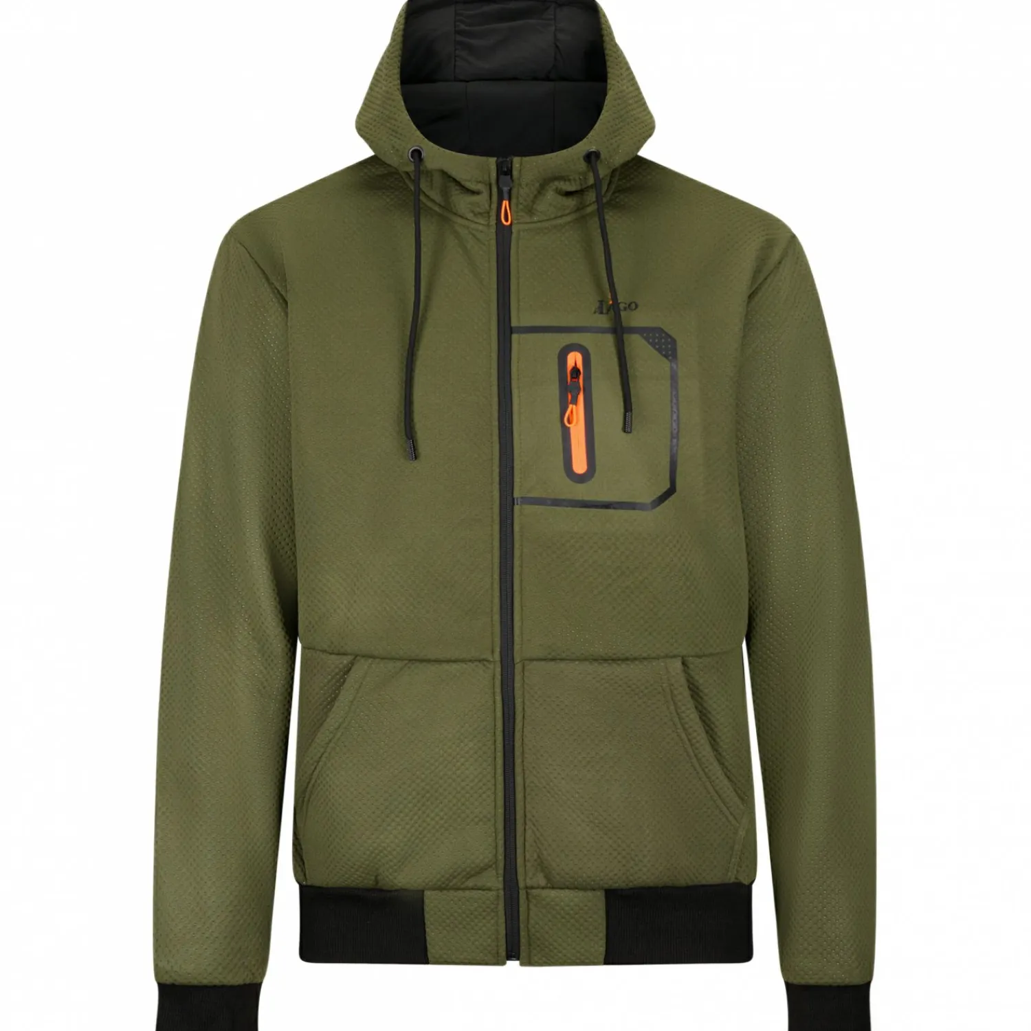 il Lago Prestige Sweatjacke Smart Wave Herren (Oliv)< Angelpullover & -Strickjacken