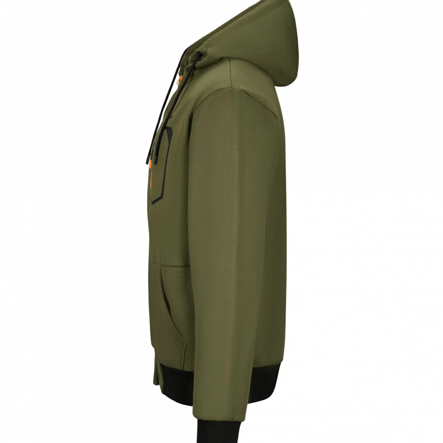 il Lago Prestige Sweatjacke Smart Wave Herren (Oliv)< Angelpullover & -Strickjacken