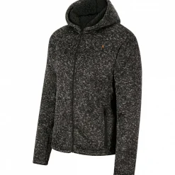 Best Teddy Strickfleece-Jacke Spirit Herren (Schwarz Meliert) Outdoor- & Angel-Jacken