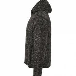 Best Teddy Strickfleece-Jacke Spirit Herren (Schwarz Meliert) Outdoor- & Angel-Jacken