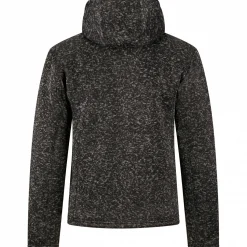 Best Teddy Strickfleece-Jacke Spirit Herren (Schwarz Meliert) Outdoor- & Angel-Jacken
