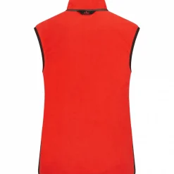 il Lago Prestige Teddyfleece-Weste Herren (Braun/Rot)< Outdoor- & Anglerwesten