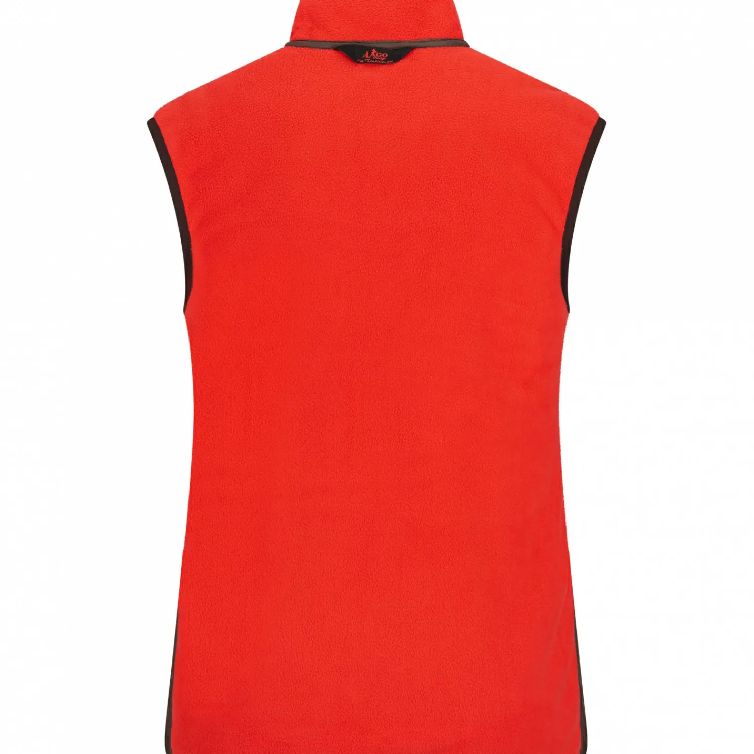 il Lago Prestige Teddyfleece-Weste Herren (Braun/Rot)< Outdoor- & Anglerwesten